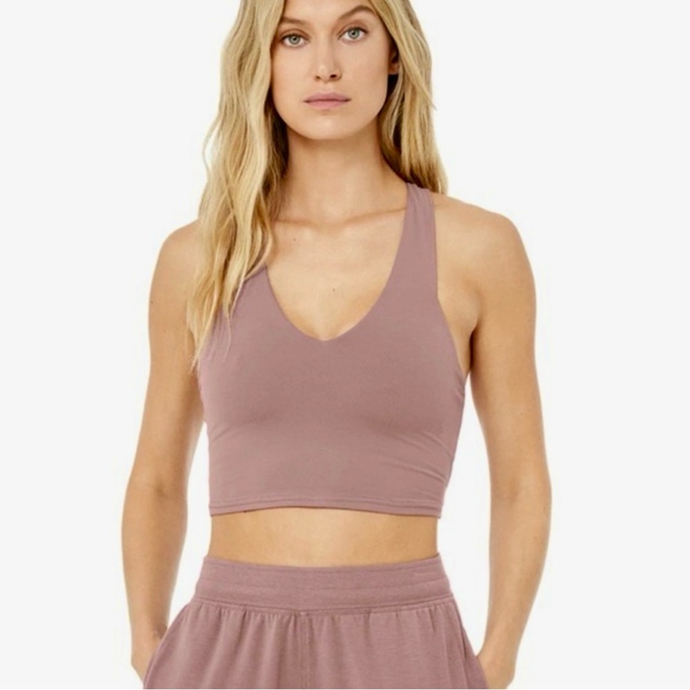 ALO Yoga Real Bra Tank - V-Neck Sports Bra